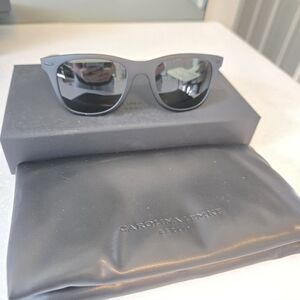 Carolina Lemke Berlin Niko Sunglasses - Black Frame with Tortoiseshell Arms